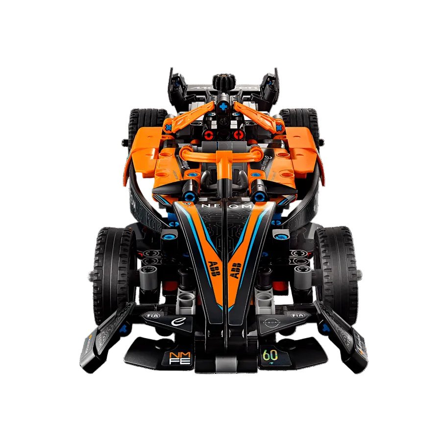 Lego Technic NEOM McLaren Formula E Team Front View
