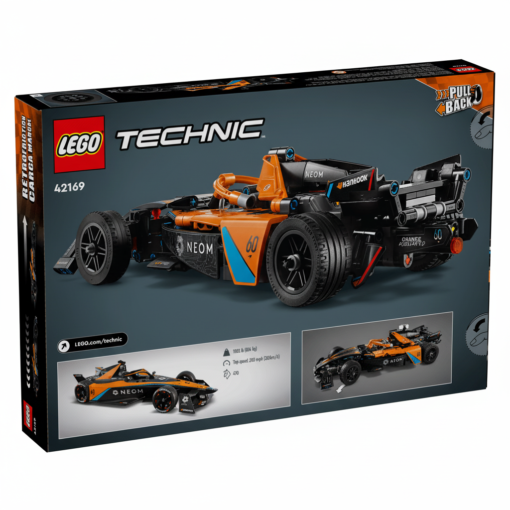 Lego Technic NEOM McLaren Formula E Team Box Back