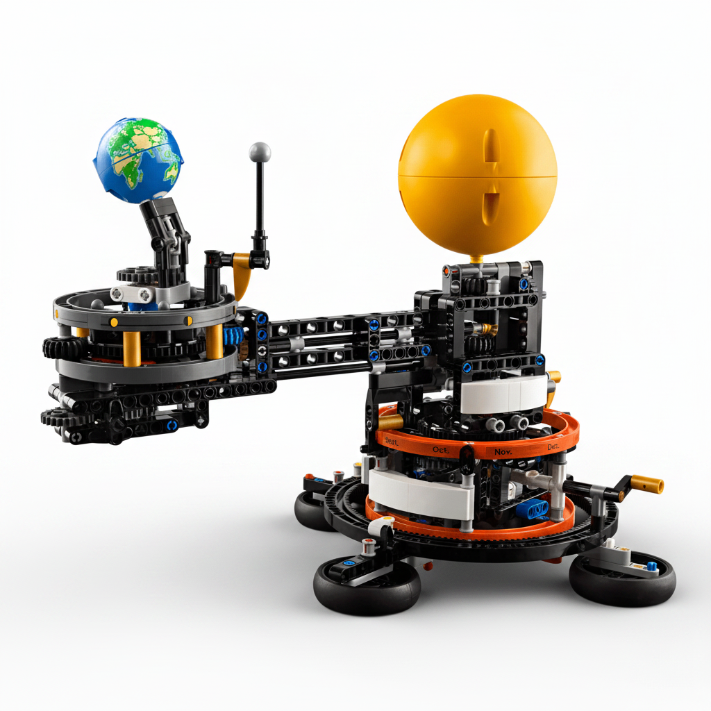 Lego Technic Planet Earth and Moon Orbit