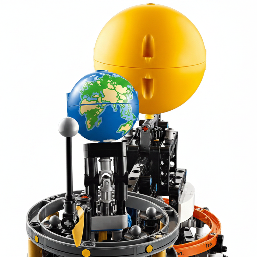 Lego Technic Planet Earth and Moon Orbit  Zoom