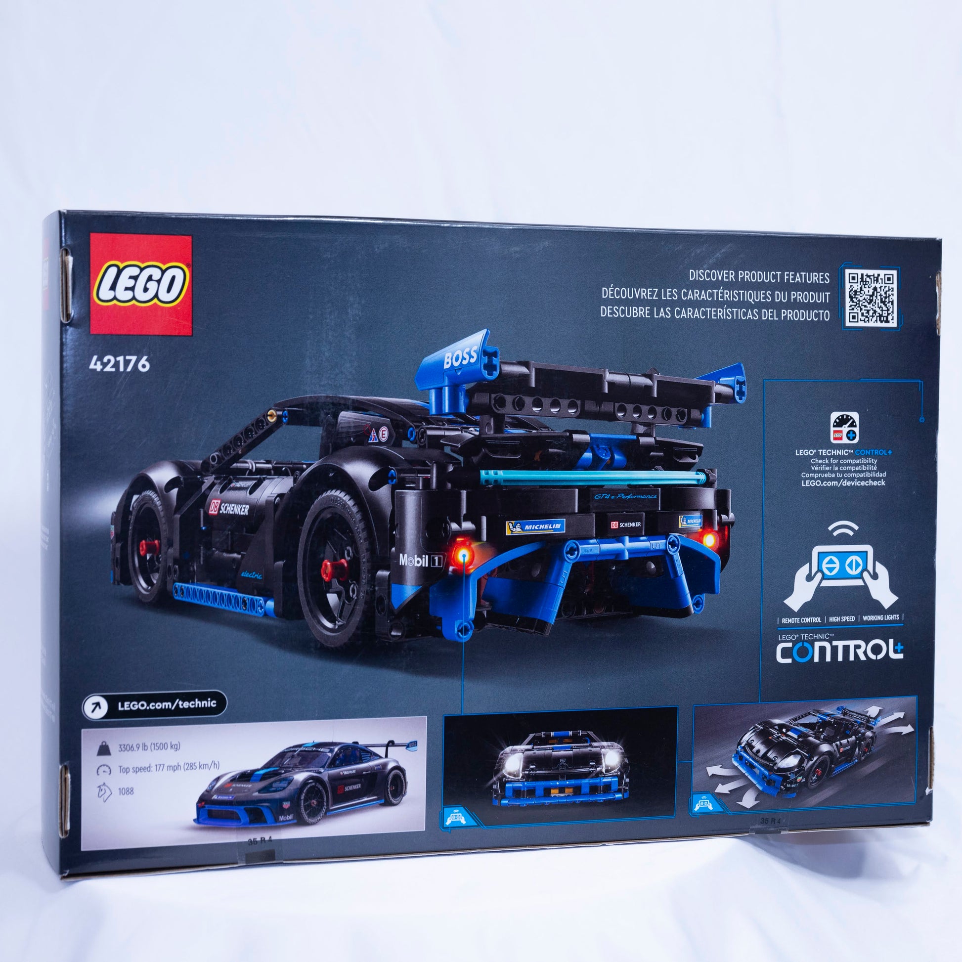 Lego Technic Porsche GT4 Box Back
