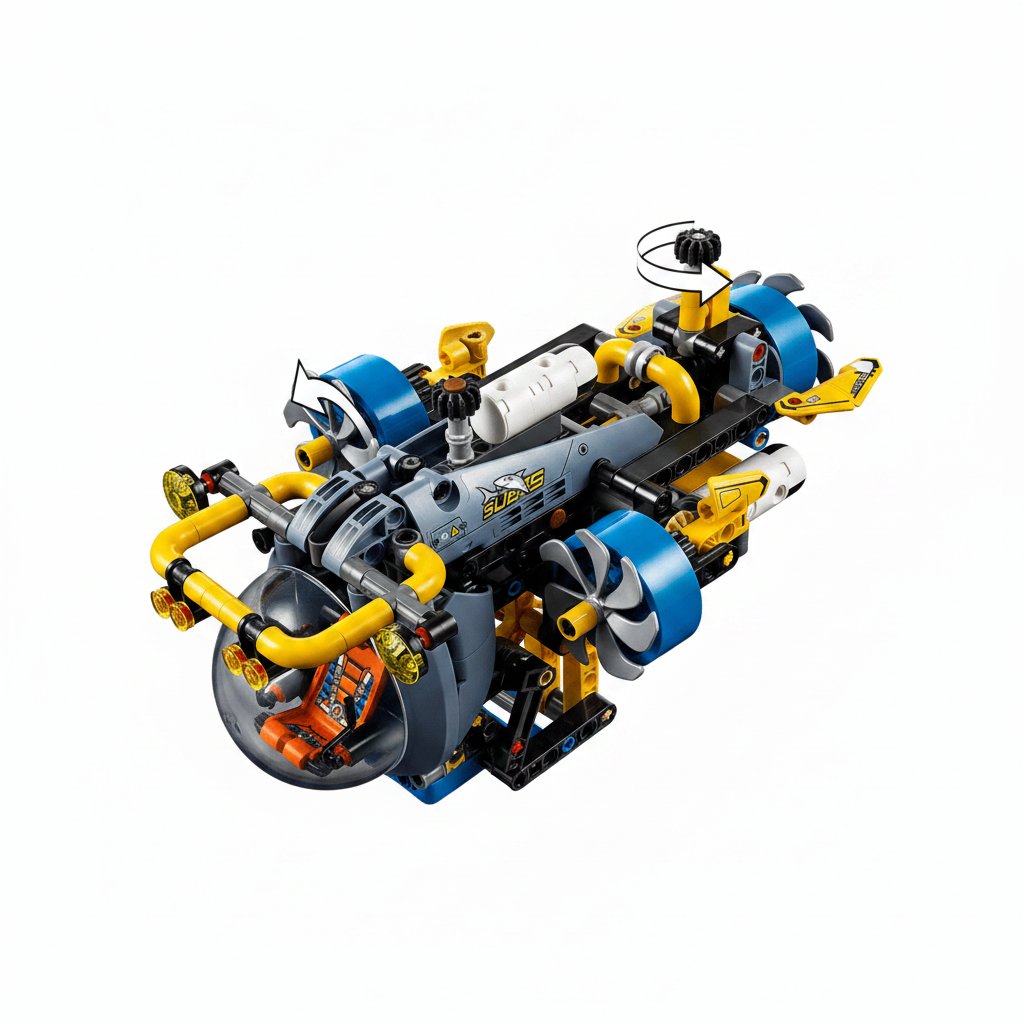 Lego Technic Submarine Top View
