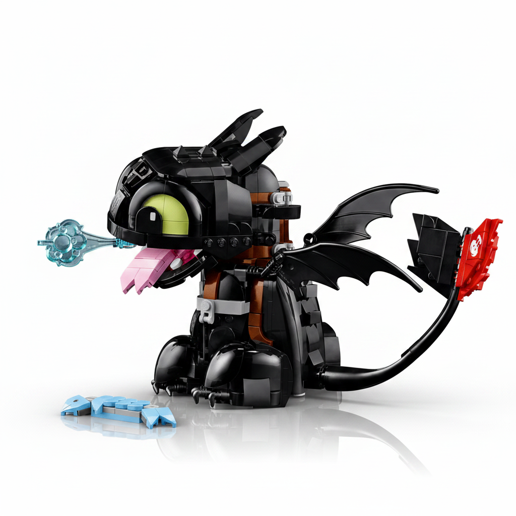 Lego How to Train Your Dragon Toothless Side View