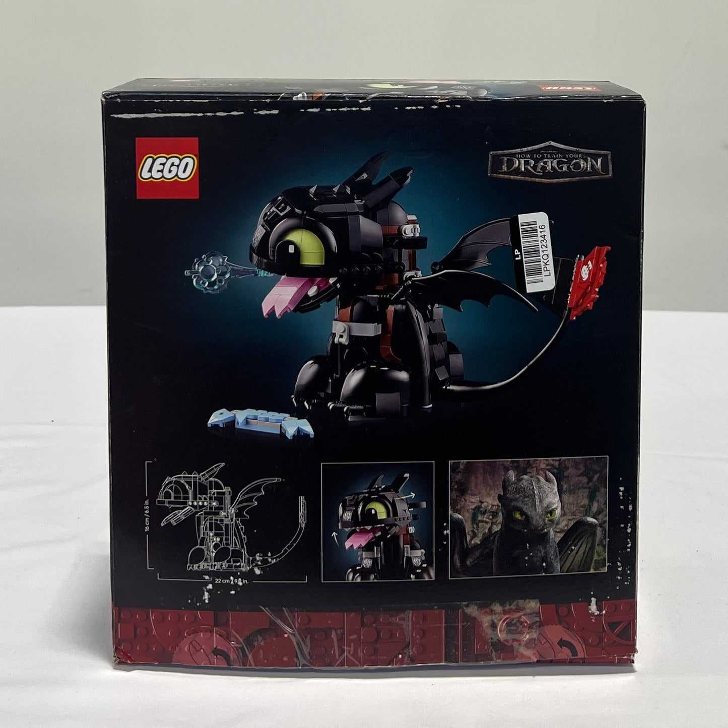 Lego How to Train Your Dragon Toothless Box Back
