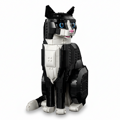 Lego Tuxedo Cat Side View