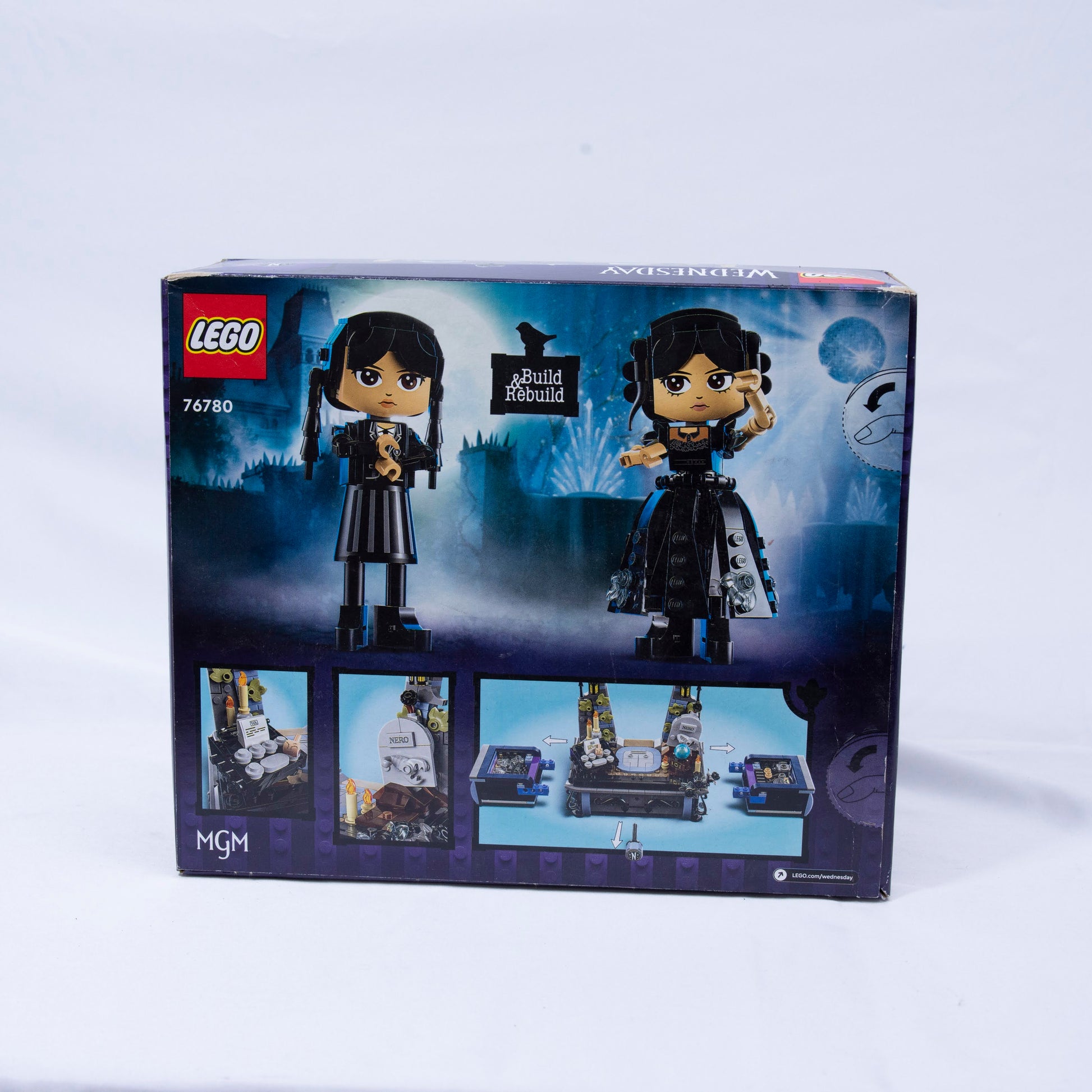 Lego Wednesday Figure Box Back