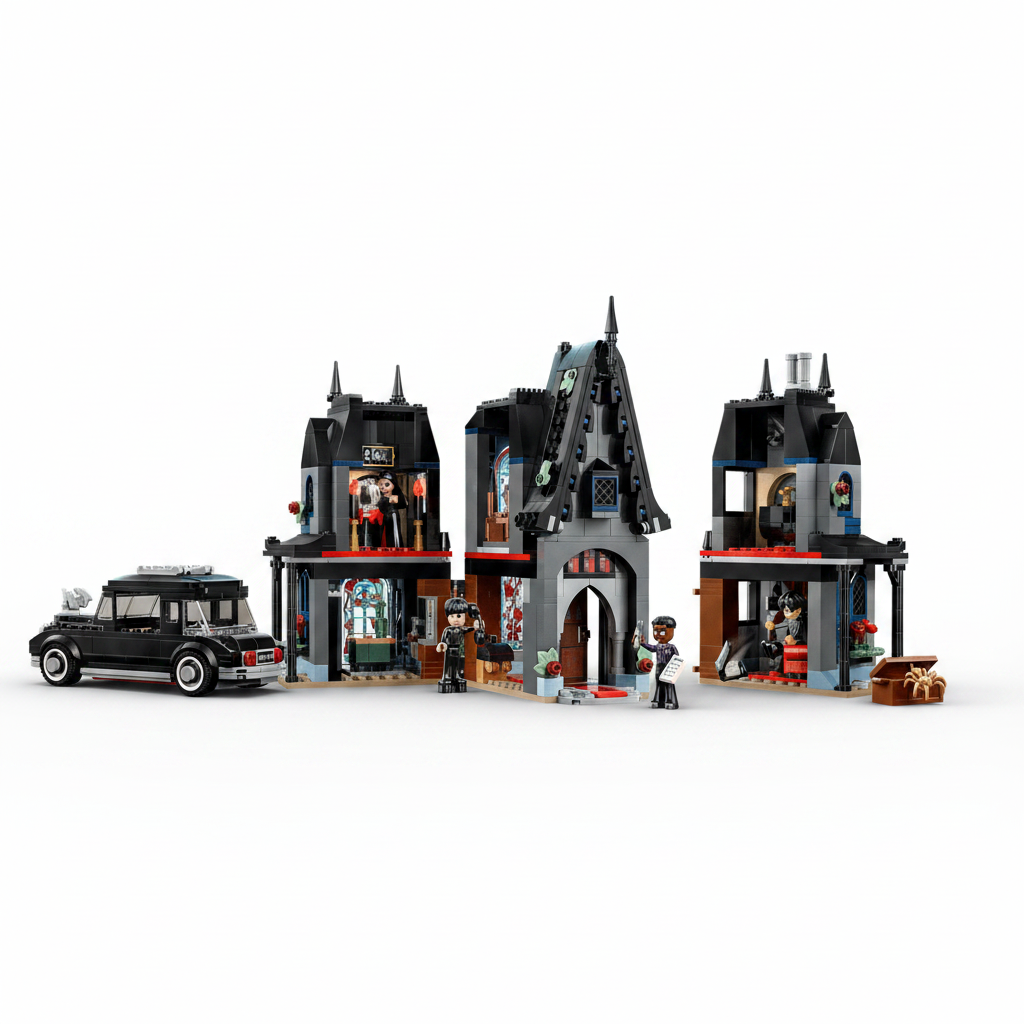 Lego Wednesday Morticia's Cottage Inside