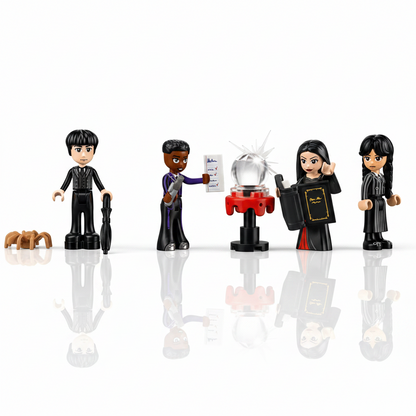 Lego Wednesday Morticia's Cottage Figures