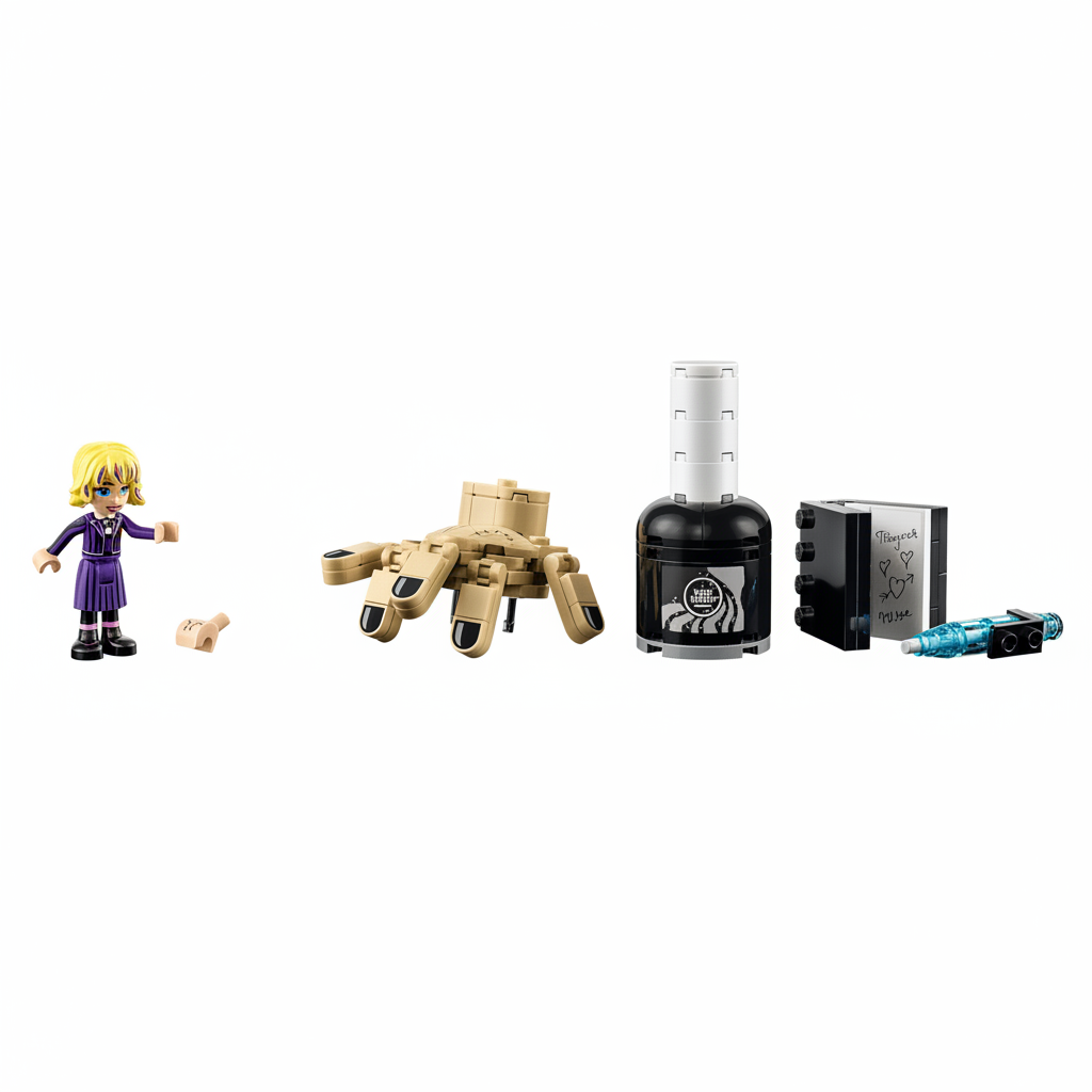 Lego Wednesday Thing's Apartment Figures