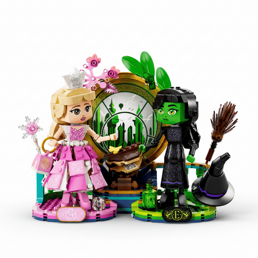 Lego Wicked Elphaba and Glinda Figures