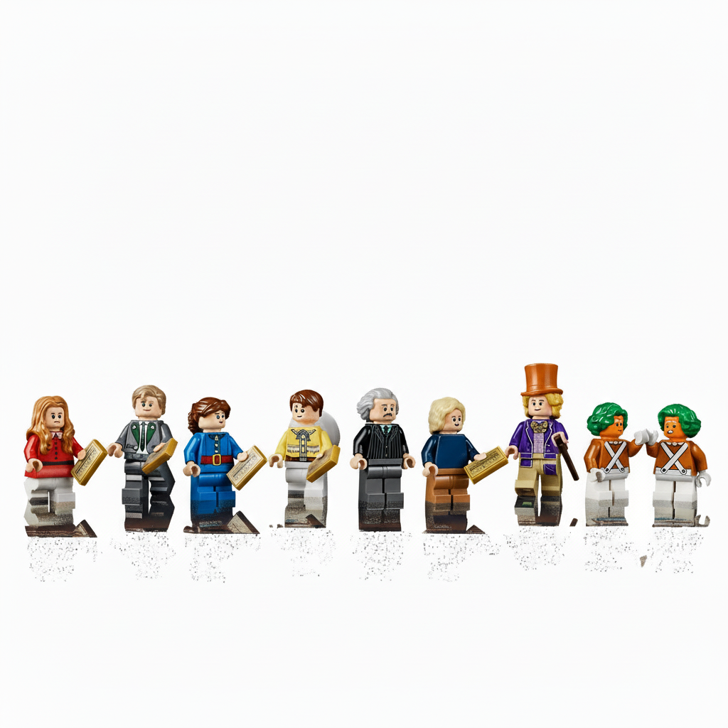 Lego Ideas Willy Wonka & Chocolate Factory Figures