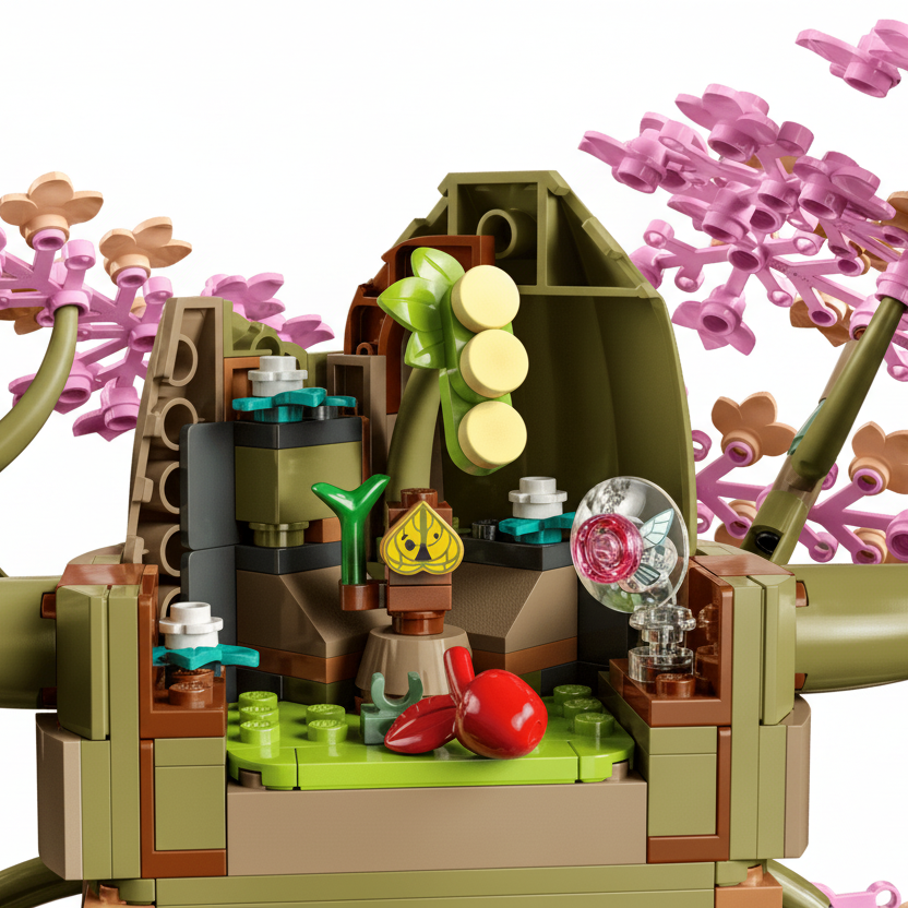Lego Zelda Deku Tree Top