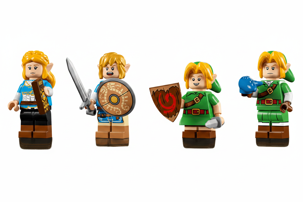Lego Zelda Deku Tree Figures