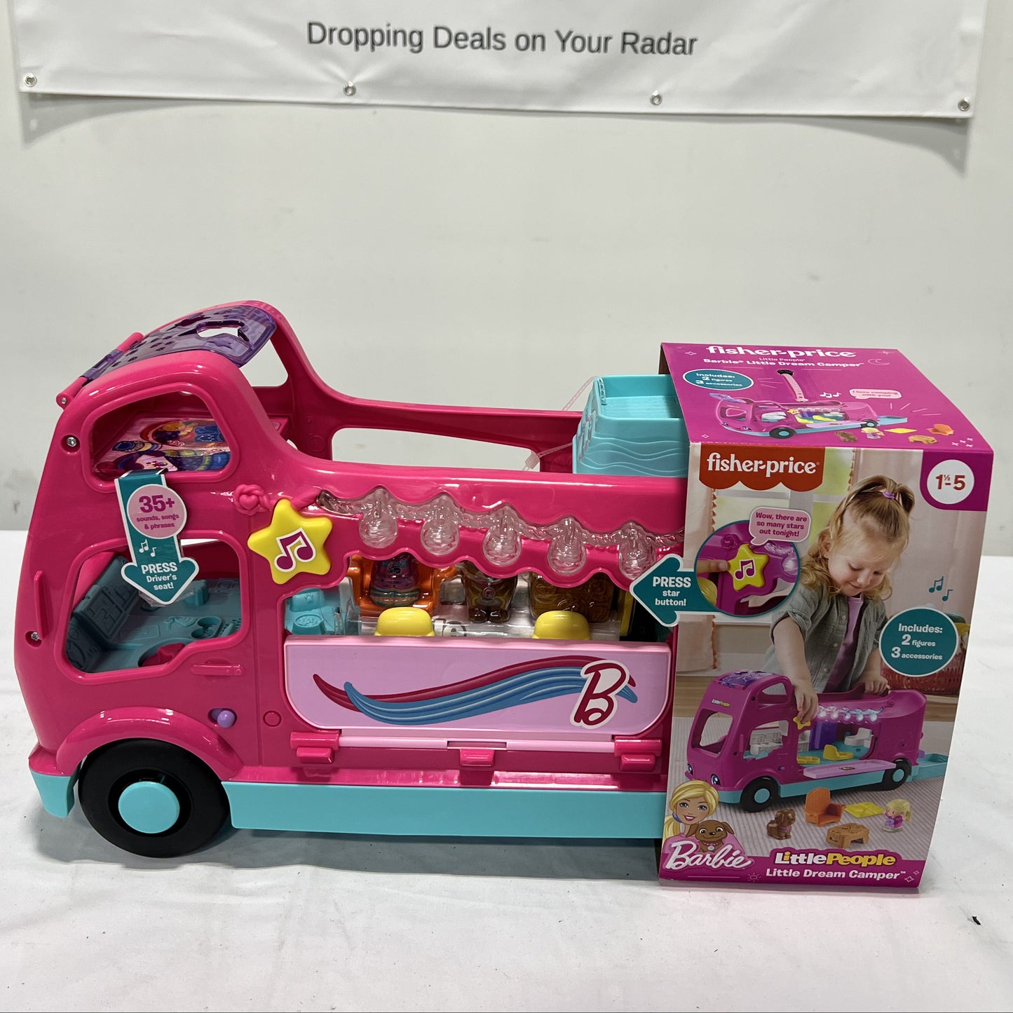 Little People Barbie Little Dream Camper Playset Box