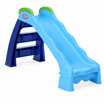 Little Tikes Indoor/Outdoor Wet or Dry Slide, Dark Blue