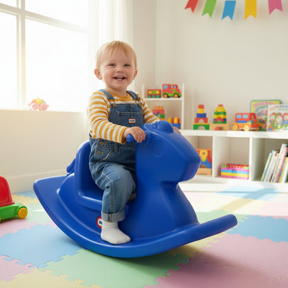 Little Tikes Rocking Horse Blue Lifestyle