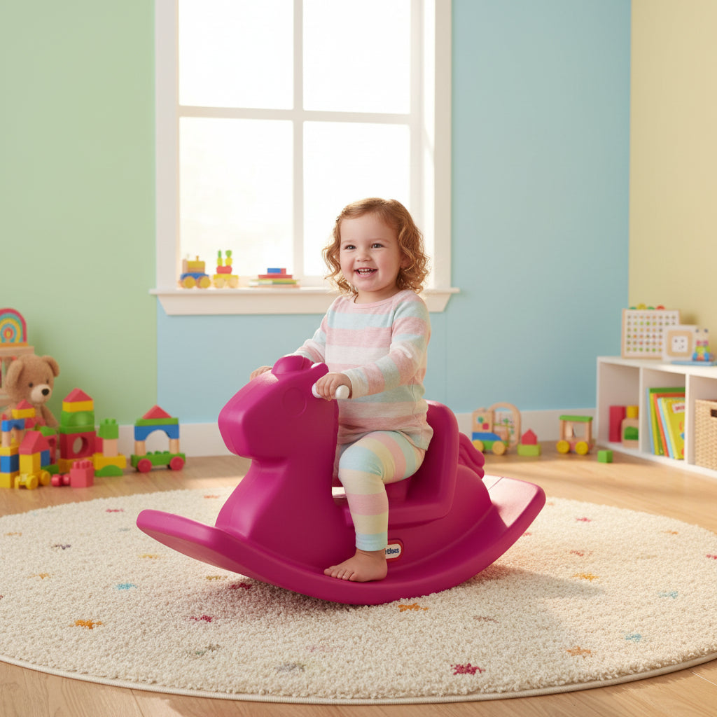 Little Tikes Rocking Horse Magenta Lifestyle