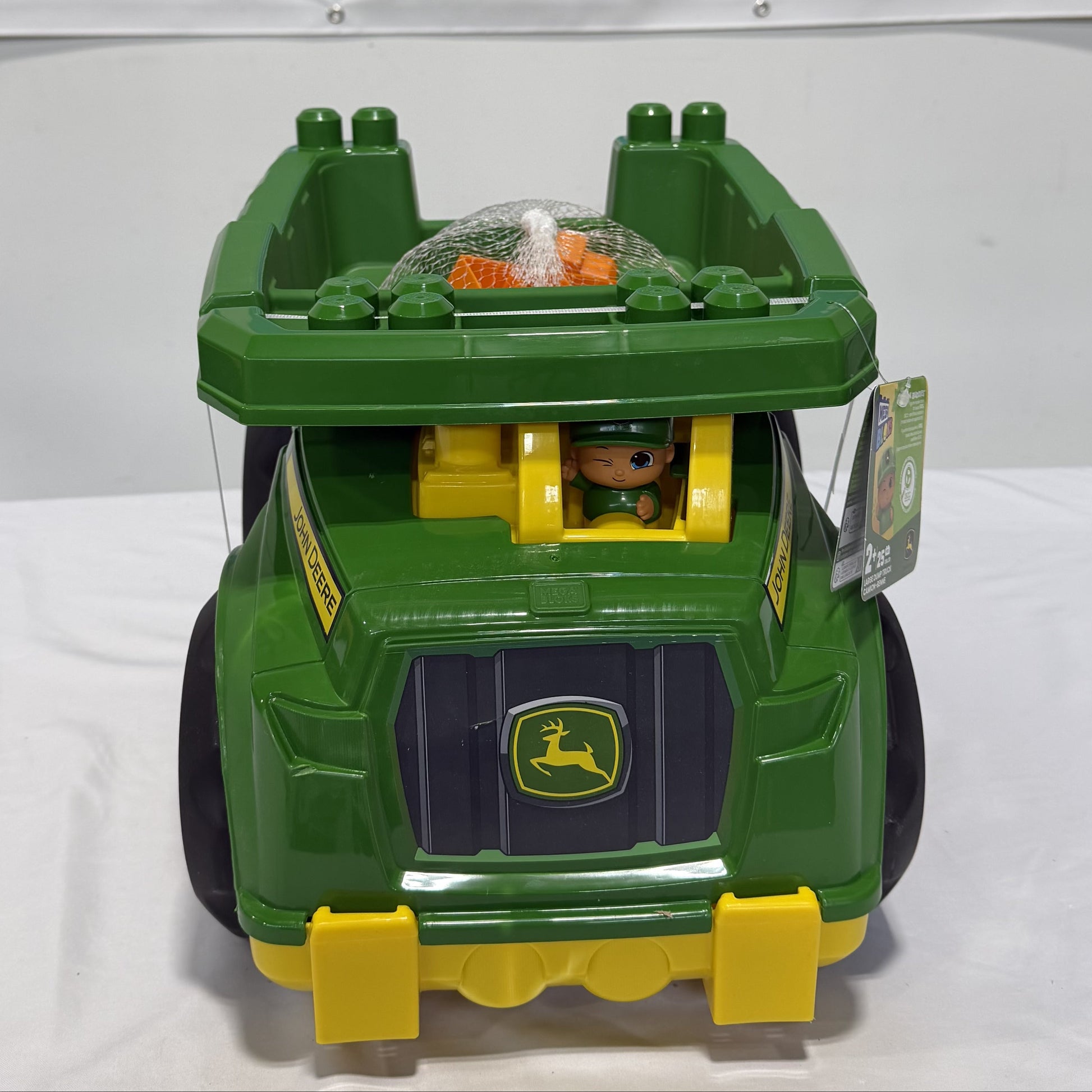 Mega Bloks John Deere Dump Truck Front View