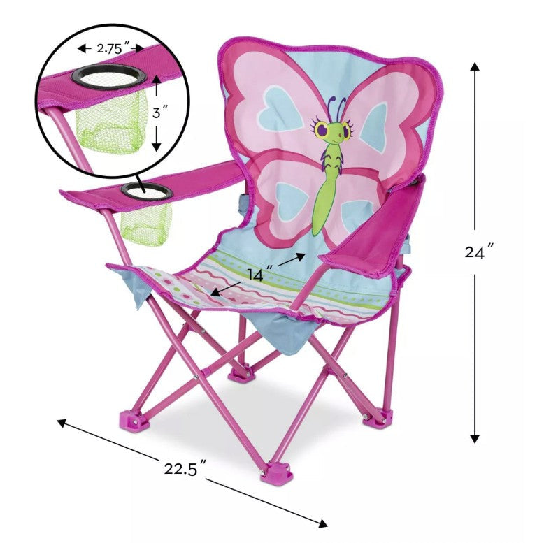 Melissa & Doug Butterfly Folding Chair Dimensions