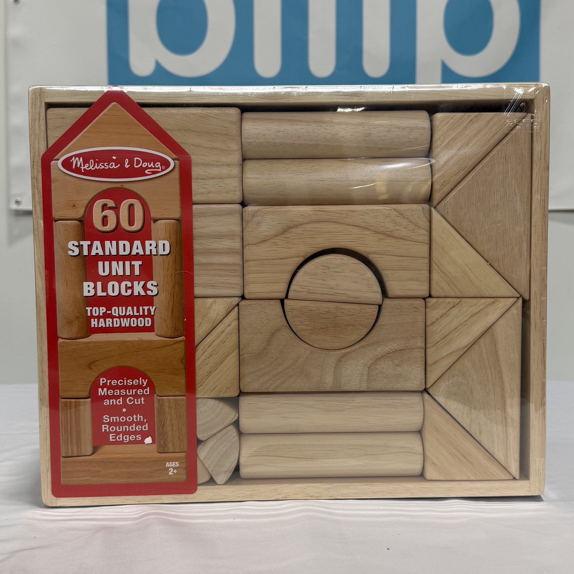 Melissa & Doug Wood Building Set - 60 Pieces Box