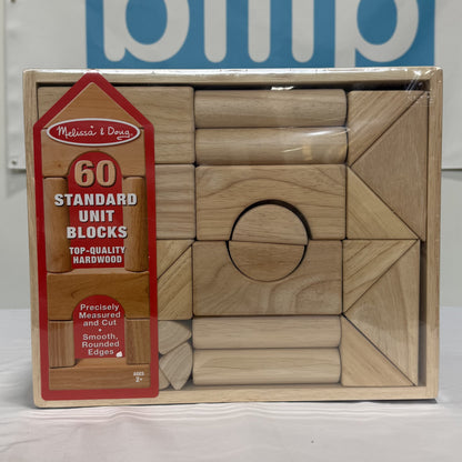 Melissa & Doug Wood Building Set - 60 Pieces Box