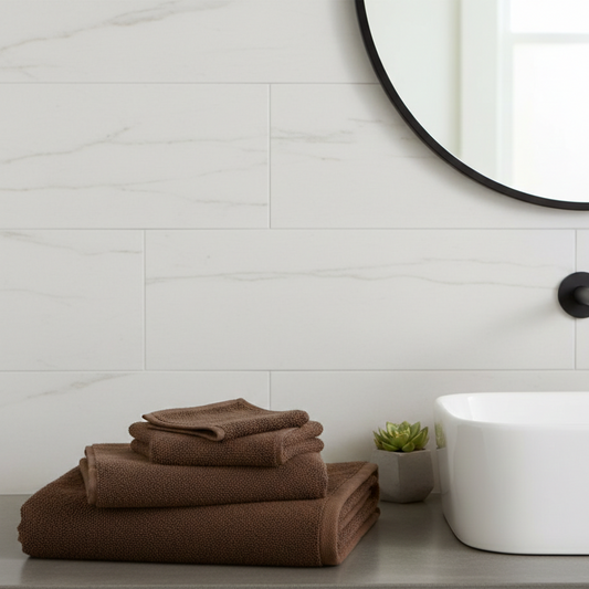 Bliip Box Bathroom Millennium Towel Bundle Brown