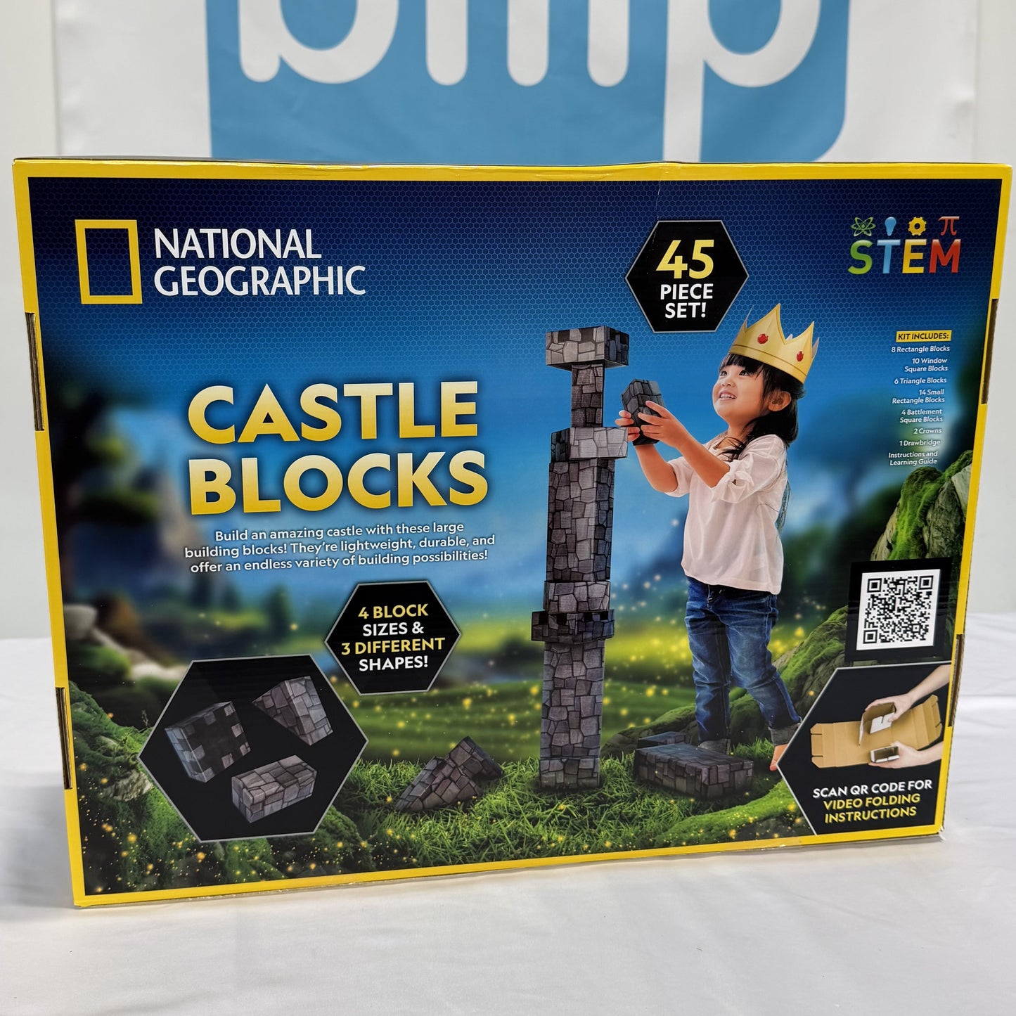 National Geographic Castle Building Blocks Box Back