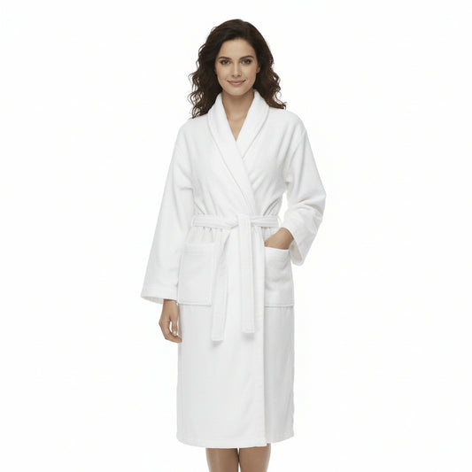 Optima Shawl Collar 100% Cotton Robe