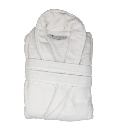 Optima Shawl Collar 100% Cotton Robe Folded