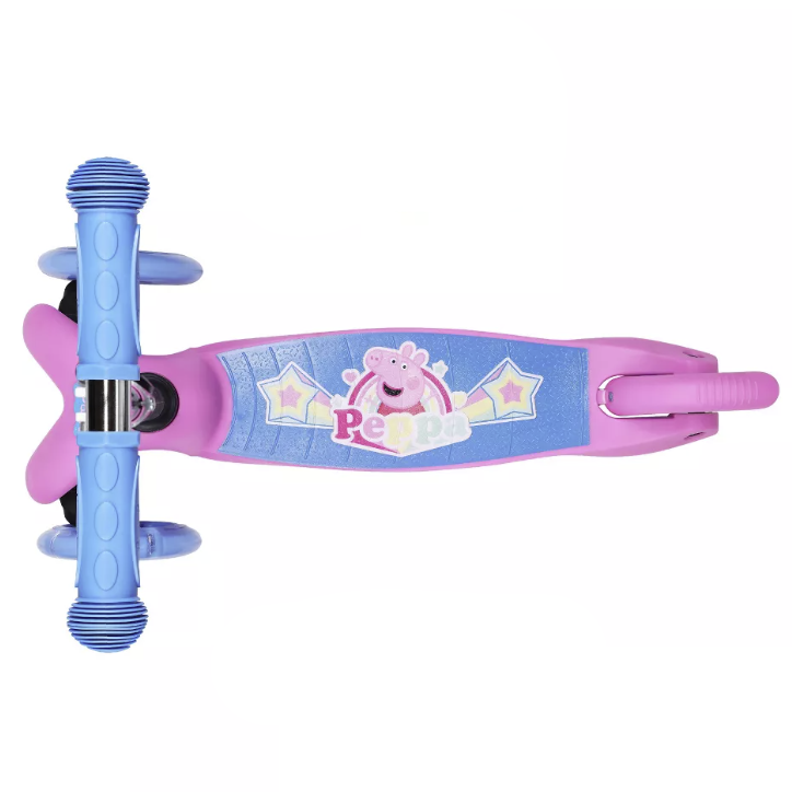 Peppa Pig Tilt N Turn 3-Wheel Scooter Top View