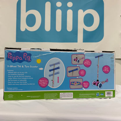 Peppa Pig Tilt N Turn 3-Wheel Scooter Box Back