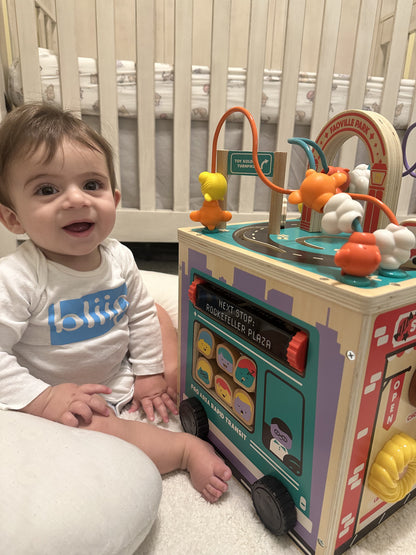 FAO Schwartz Busy City Wooden Activity Cube Video