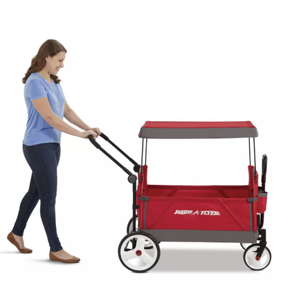 Radio Flyer Convertible Kid & Cargo Wagon Push