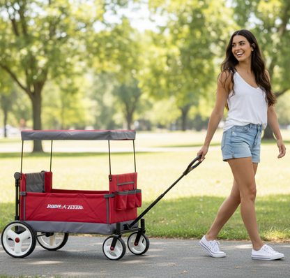 Radio Flyer Convertible Kid & Cargo Wagon Pull