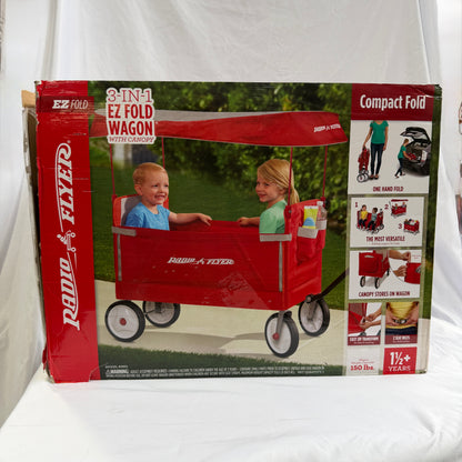 Radio Flyer Fold Wagon with Canopy Box