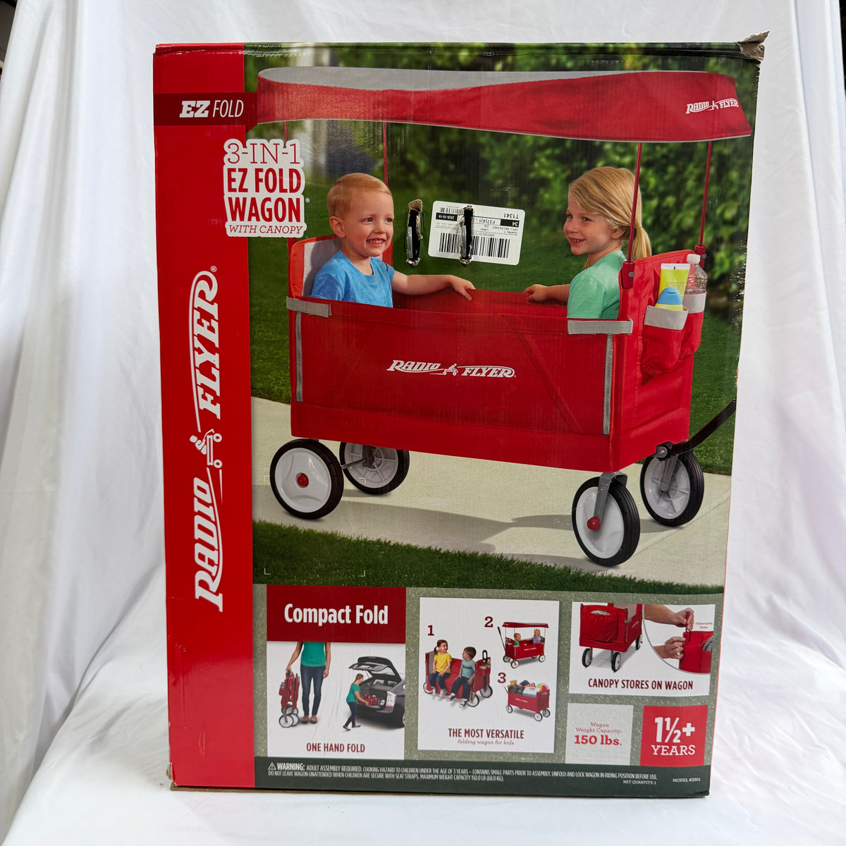 Radio Flyer Fold Wagon with Canopy Box