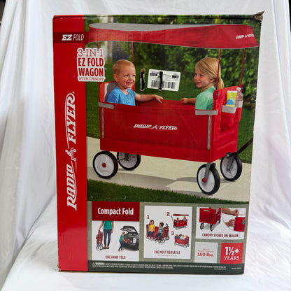 Radio Flyer Fold Wagon with Canopy Box