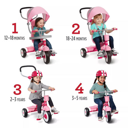 Radio Flyer 4-1 Stroller Trike - 4 phases