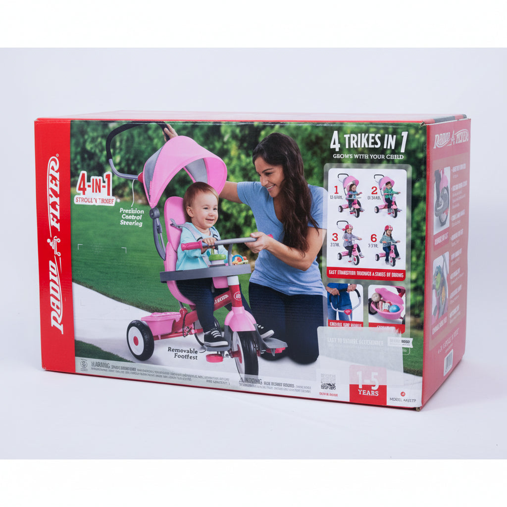 Radio Flyer 4-1 Stroller Trike Box Side