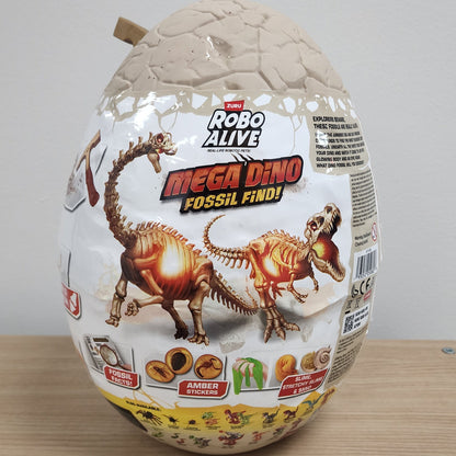 Robo Alive Dino Fossil Find Egg Back
