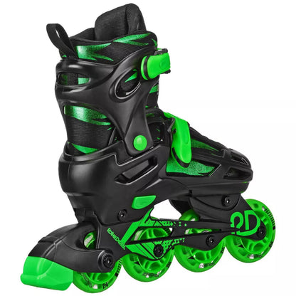 Roller Derby Green Kid's Adjustable Skates - Inline
