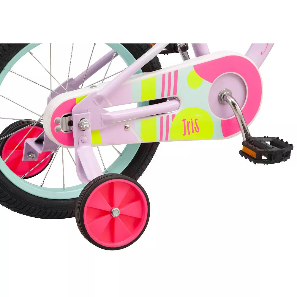 Schwinn Iris 16in Kid's Bike Purple Training Wheels