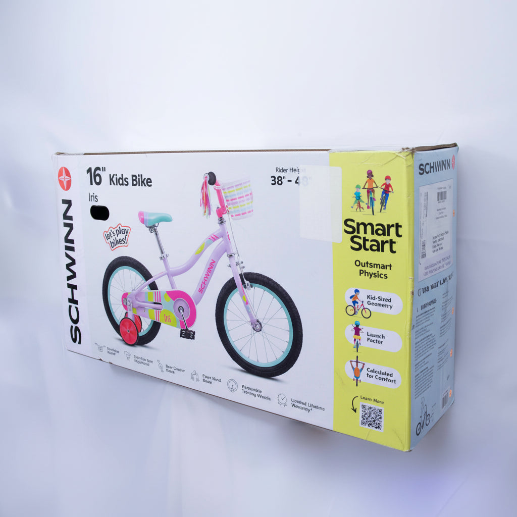 Schwinn Iris 16in Kid's Bike Purple Box