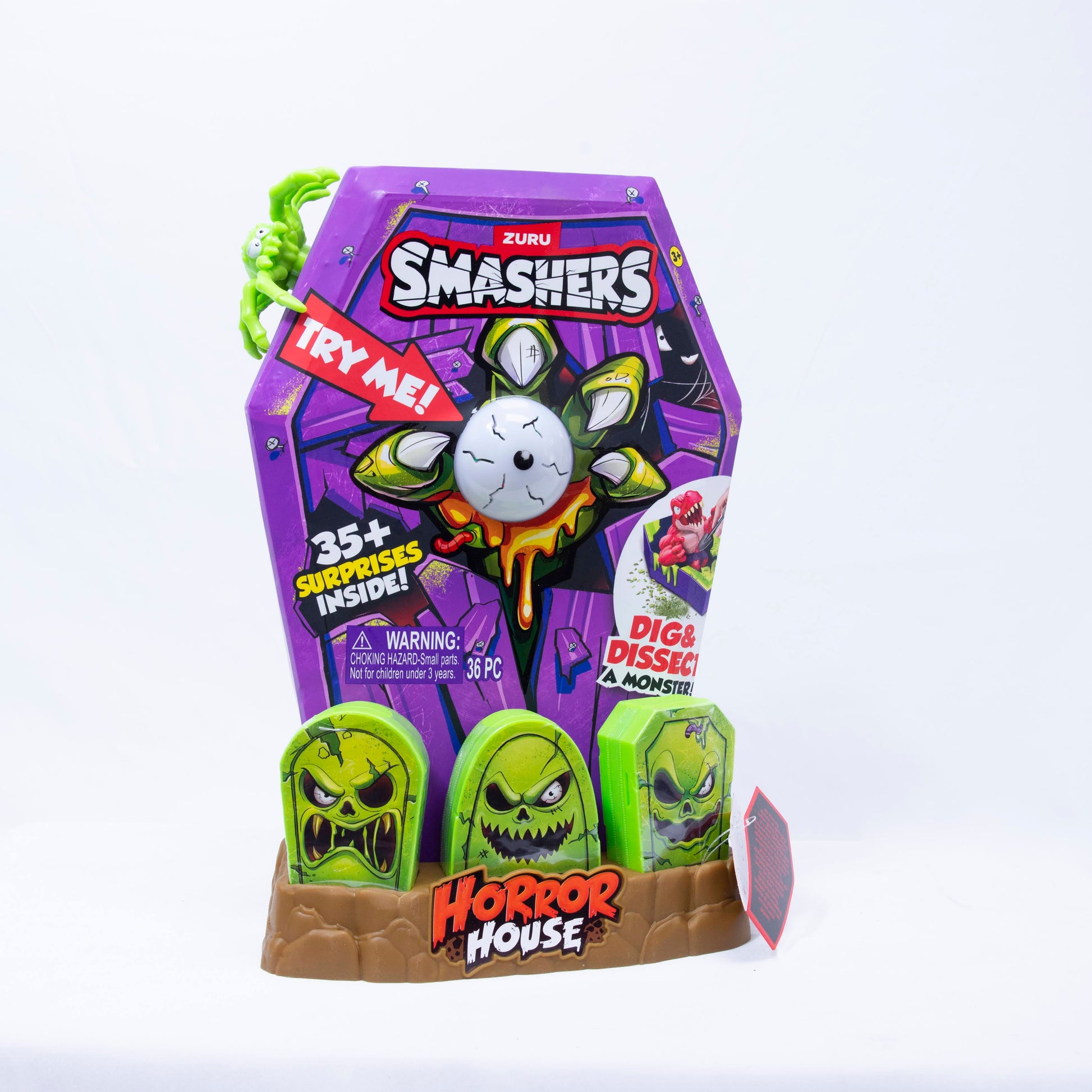 Smashers Mega Horror House Surprise Dig - Box Front