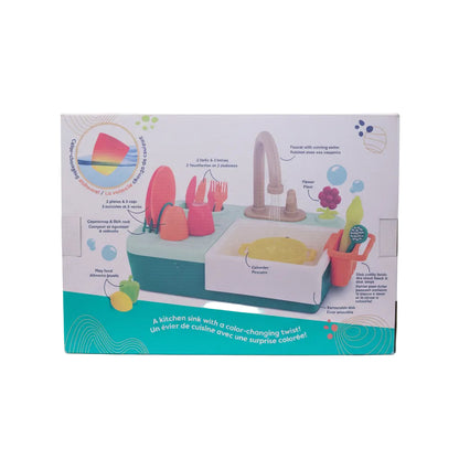 B Toys Splash n Scrub Sink Toy Set Box Back