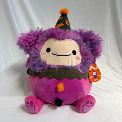 Squishmallows Woxie 12" Magenta Bigfoot Clown Plush - Halloween