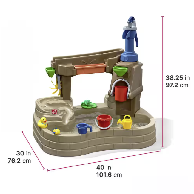 Step 2 Pump & Splash Discovery Pond Water Table Dimensions