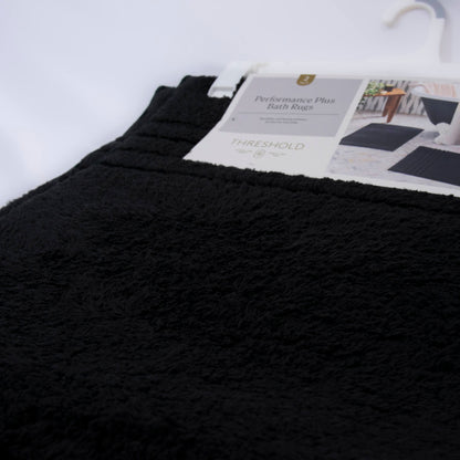 Threshold Bath Rug Set - Black zoom