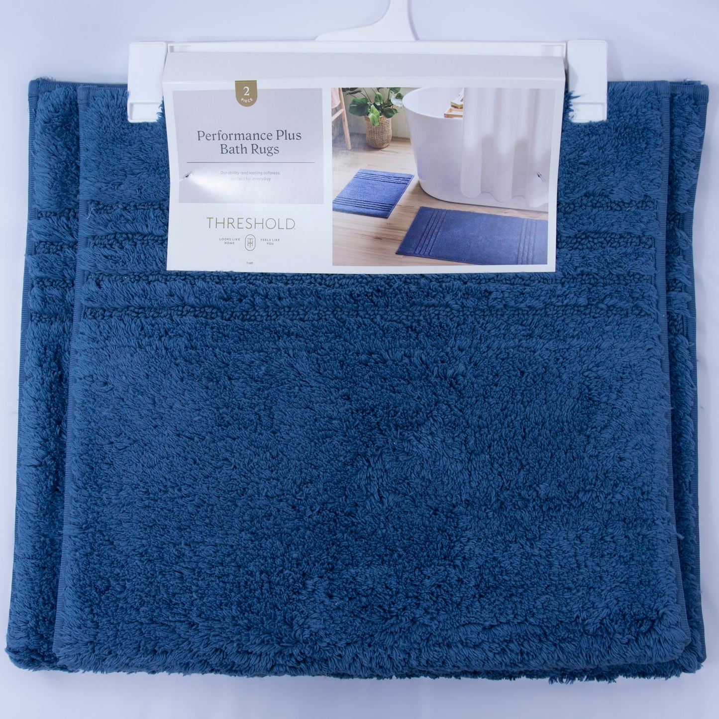 Threshold Bath Rug Set - Blue