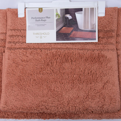 Threshold Bath Rug Set - terracotta